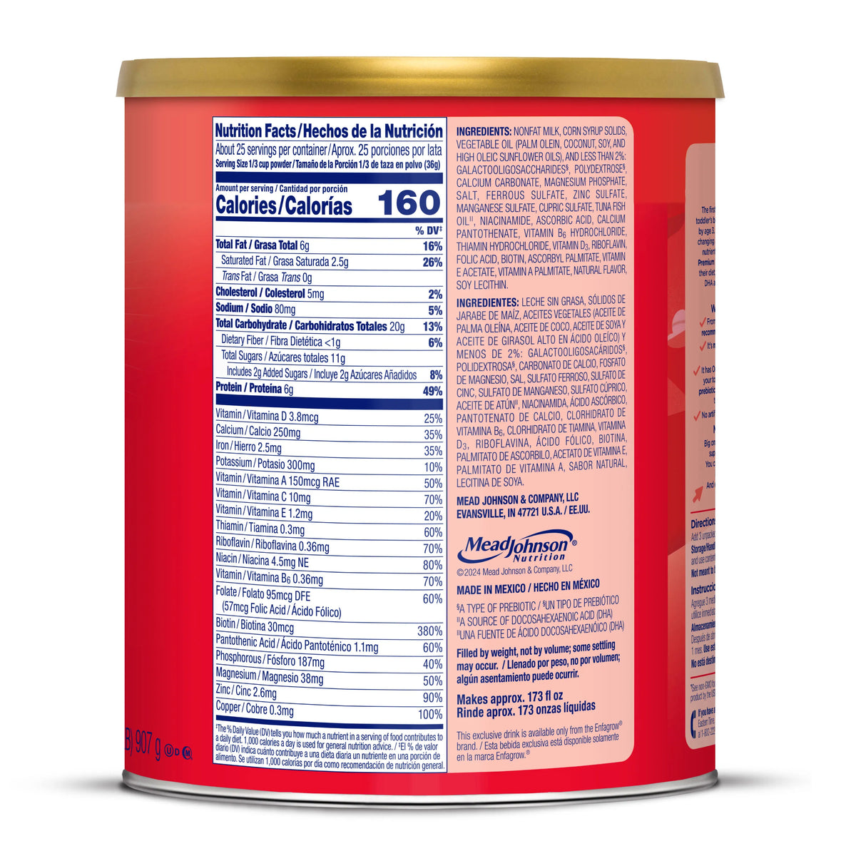 Enfagrow Premium Toddler Natural Milk nutrition facts and ingredients