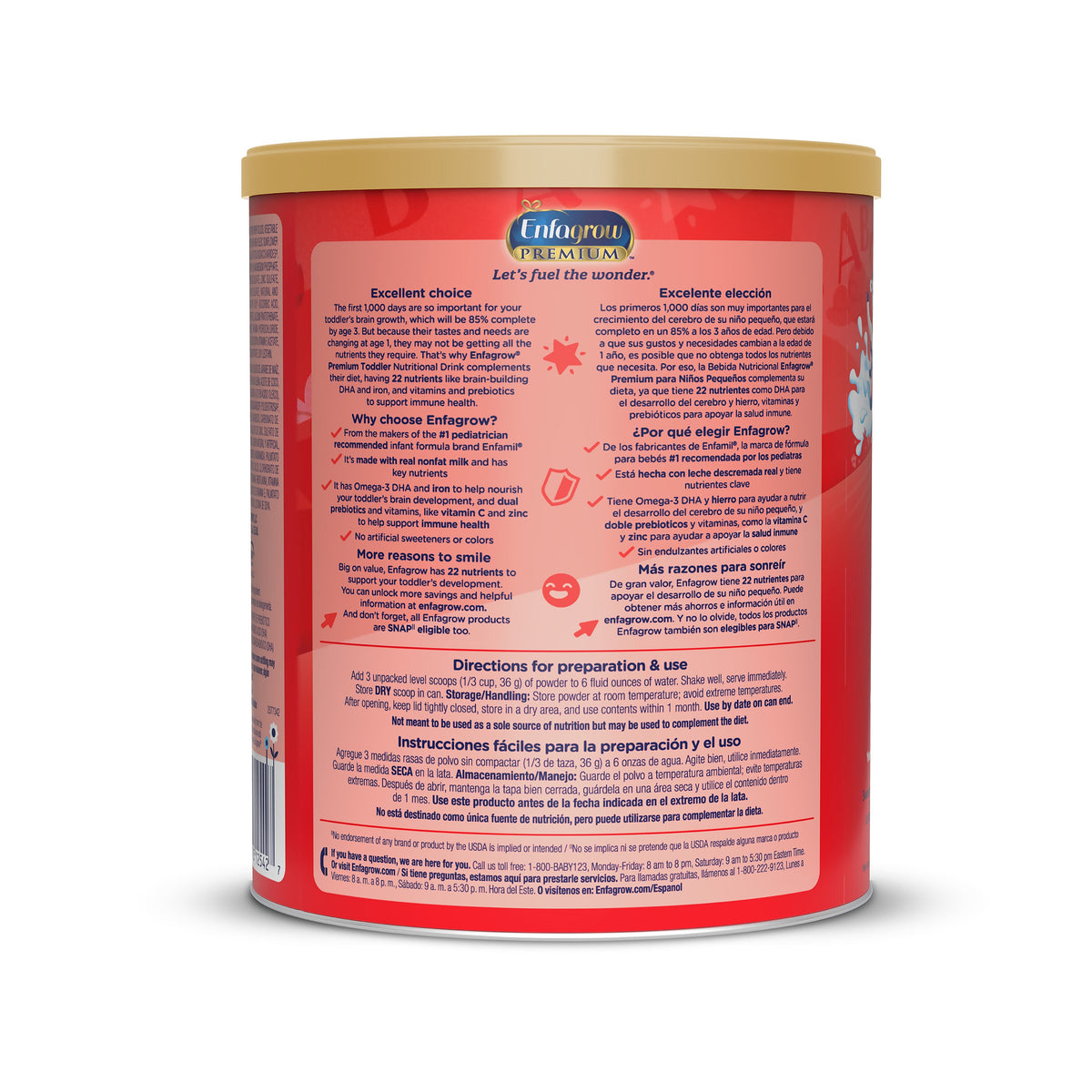 Enfagrow Premium Toddler Vanilla 32oz can