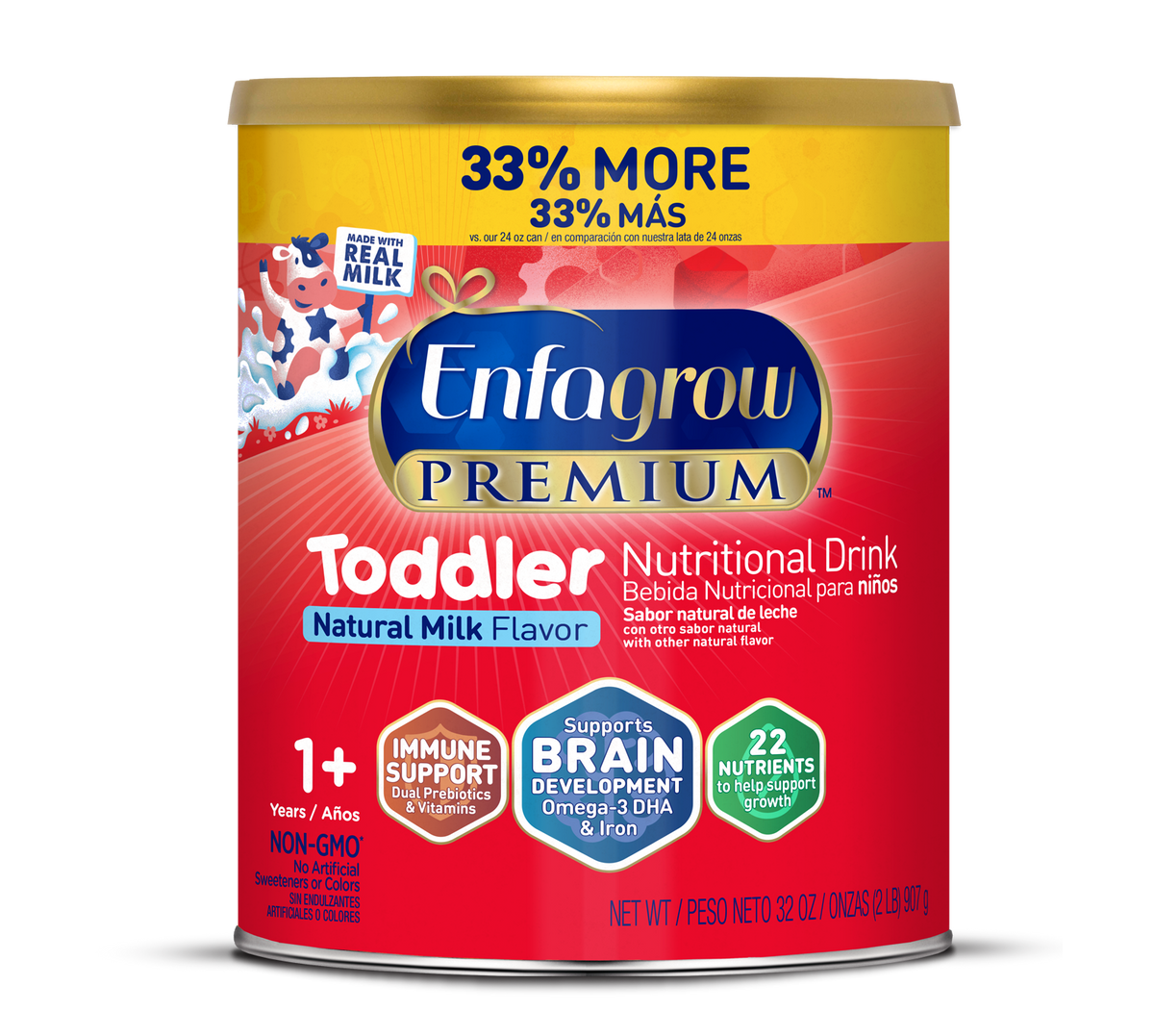 Enfagrow Premium Toddler Natural Milk 32oz can